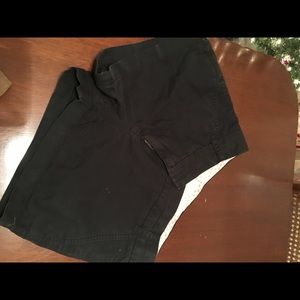 J. Crew black chino shorts